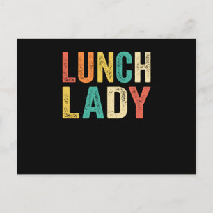 Lunch Lady Retro  stijl Briefkaart