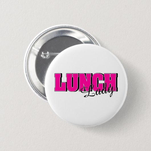 Lunch Lady Ronde Button 5,7 Cm (Voorkant /achterkant)