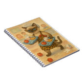 Lunch Lady serving food in school  Notitieboek (Rechterzijde)