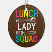 Lunch Lady Squad Design Cafeteria Crew Lunch Lady Keramisch Ornament (Links)