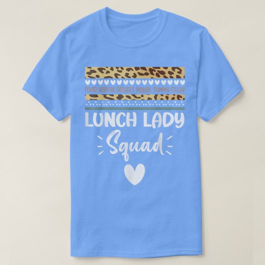 Lunch Lady Squad Leopard T-shirt (Design voorkant)