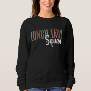 Lunch Lady Squad Lunch Dames Cafetaria Crew Terug Trui