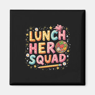Lunch Lady Squad Lunch Hero Squad Preppy Terug Naa Magneet