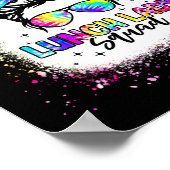 Lunch Lady Squad Messy Bun Meisje Eerste Dag Terug Poster (Hoek)