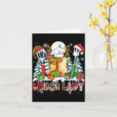 Lunch Lady Xmas Colorful Cosplay Santa Reindeer El Kaart (Gele Bloem)