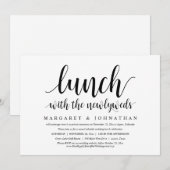 Lunch met de Passen getrouwd, Wedding Elopement Kaart (Voorkant / Achterkant)