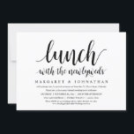 Lunch met de Passen getrouwd, Wedding Elopement Kaart<br><div class="desc">Maak je gelukkig altijd bekend in stijl (Lunch met de Passen getrouwd) met onze moderne moderne, moderne, moderne, moderne, moderne, op de bruiloft afgestemde, huwelijksfeestdag. Onze Gelukkig Ever na de Uitnodigingskaart voor feestvieren is ideaal voor koppels die besloten hebben te stemmen en een partij willen ontvangen om hun vakbond te...</div>