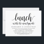 Lunch met de Passen getrouwd, Wedding Elopement Kaart<br><div class="desc">Maak je gelukkig altijd bekend in stijl (Lunch met de Passen getrouwd) met onze moderne moderne, moderne, moderne, moderne, moderne, op de bruiloft afgestemde, huwelijksfeestdag. Onze Gelukkig Ever na de Uitnodigingskaart voor feestvieren is ideaal voor koppels die besloten hebben te stemmen en een partij willen ontvangen om hun vakbond te...</div>