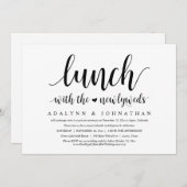 Lunch met de Passen getrouwd, Wedding Elopement Kaart (Voorkant / Achterkant)