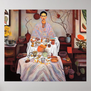 Lunch met Frida - canvas Art Print