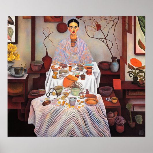 Lunch met Frida - canvas Art Print (Voorkant)
