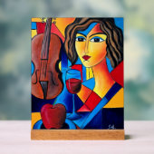 Lunch met Kleuren Acryl Bord (Neutraal)