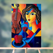 Lunch met Kleuren Acryl Bord (Neutraal)
