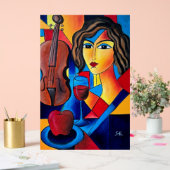 Lunch met Kleuren Acryl Bord (Huwelijk)
