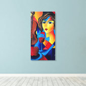 Lunch met Kleuren Canvas Afdruk (Insitu (Houten vloer))