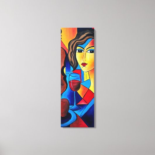 Lunch met Kleuren Canvas Afdruk (Voorkant)