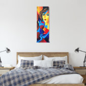 Lunch met Kleuren Canvas Afdruk (Insitu (Slaapkamer))