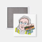 Lunch met Rob! Magneet (Voorkant / Achterkant)