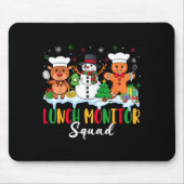 Lunch Monitor Squad Reindeer Snowman Gingerbread C Muismat (Voorkant)