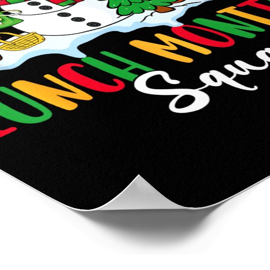 Lunch Monitor Squad Reindeer Snowman Gingerbread C Poster (Hoek)