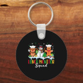 Lunch Monitor Squad Reindeer Snowman Gingerbread C Sleutelhanger (Voorkant)