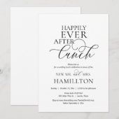 Lunch na de bruiloft, Happily Ever After viering Kaart (Voorkant / Achterkant)