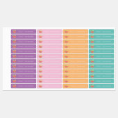 Lunch-naam watermeloen op school labels (Vel)