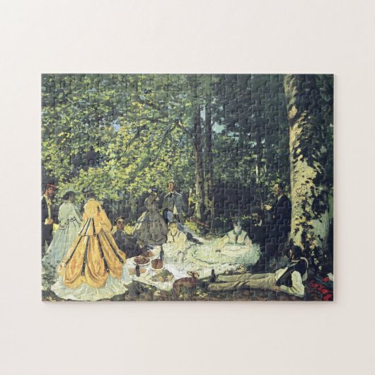 Lunch op de Grass Monet Fine Art Legpuzzel (Horizontaal)