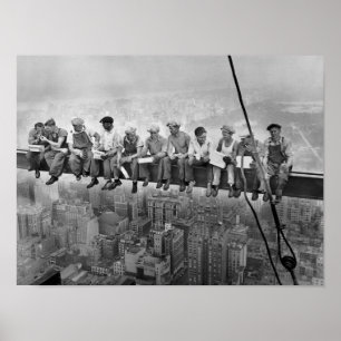 Lunch op de wolkenkrabber, 1932 New York Poster