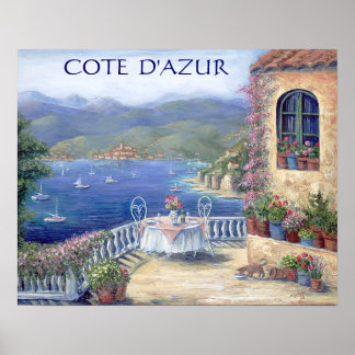 Lunch op het terrein poster