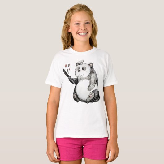 Lunch Panda T-Shirt (Voorkant volledig)