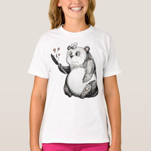 Lunch Panda T-Shirt (Voorkant)