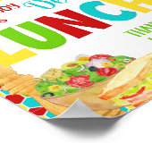 Lunch Sign van lerarenwaardering Poster (Hoek)