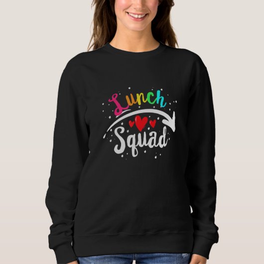 Lunch Squad Fuuny Team School Lunch Crew Matching Trui (Voorkant)
