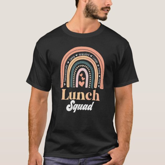 Lunch Squad Group Matching School Cafeteria Crew S T-shirt (Voorkant)
