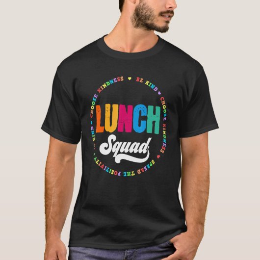 Lunch Squad Group Matching School Cafeteria Crew S T-shirt (Voorkant)