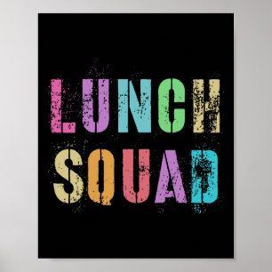 Lunch Squad terug naar school Kantoor Food Service Poster