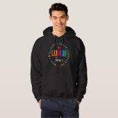 Lunch Team Group Leopard Matching School Spirit Hoodie (Voorkant volledig)