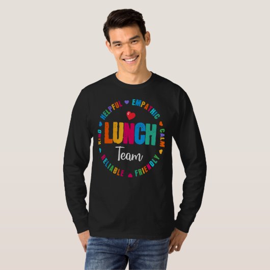 Lunch Team Group Leopard Matching School Spirit T-shirt (Voorkant volledig)