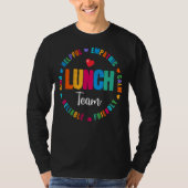 Lunch Team Group Leopard Matching School Spirit T-shirt (Voorkant)