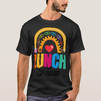 Lunch Team Group Leopard Matching School Spirit T-shirt
