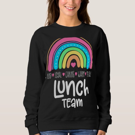 Lunch Team Group Leopard Matching School Spirit Trui (Voorkant)