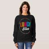 Lunch Team Group Leopard Matching School Spirit Trui (Voorkant volledig)