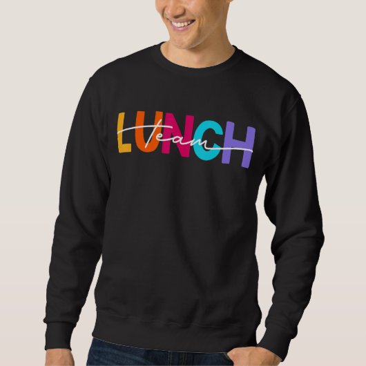 Lunch Team Group Leopard Matching School Spirit Trui (Voorkant)
