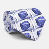 Lunch Time Fling Blues Stropdas (Opgerold)