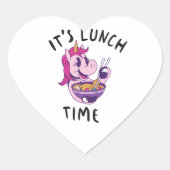 Lunch Time Hart Sticker (Voorkant)