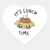 Lunch Time Hart Sticker (Voorkant)