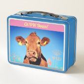 Lunch Time Humor Metal Lunch Box (Achterkant)