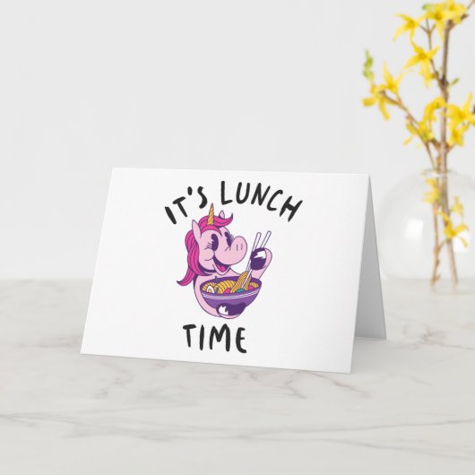 Lunch Time Kaart (Gele Bloem)