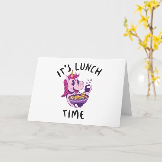 Lunch Time Kaart (Gele Bloem)